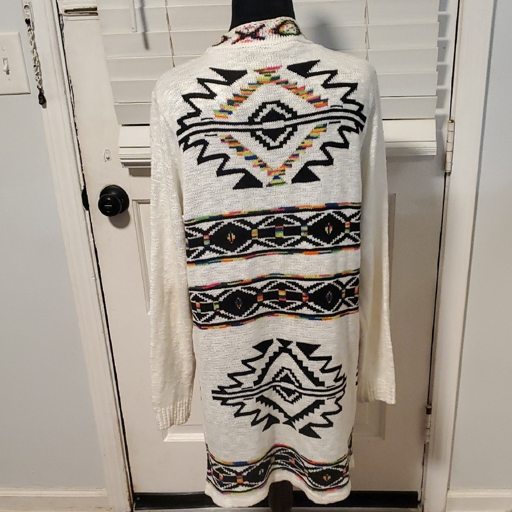 Pinklicious Chic Geometric Open Front Cardigan - Picture 8 of 8